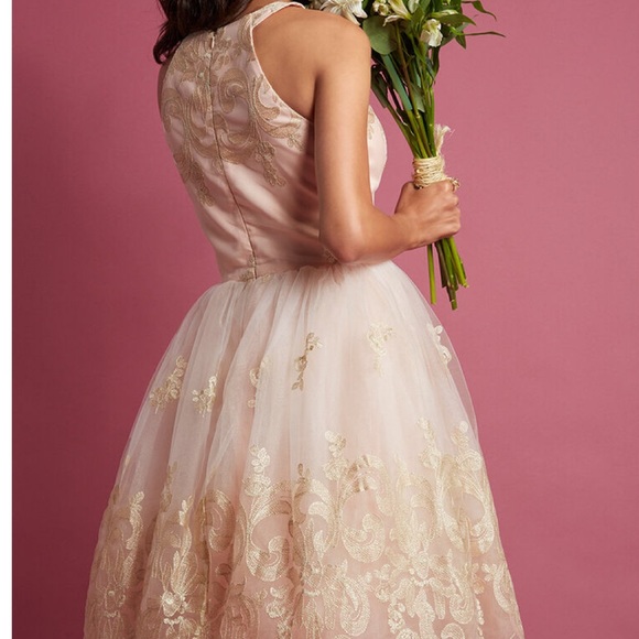 Chi Chi London Women’s Petal Pink Lace Midi Dress - Picture 3 of 14